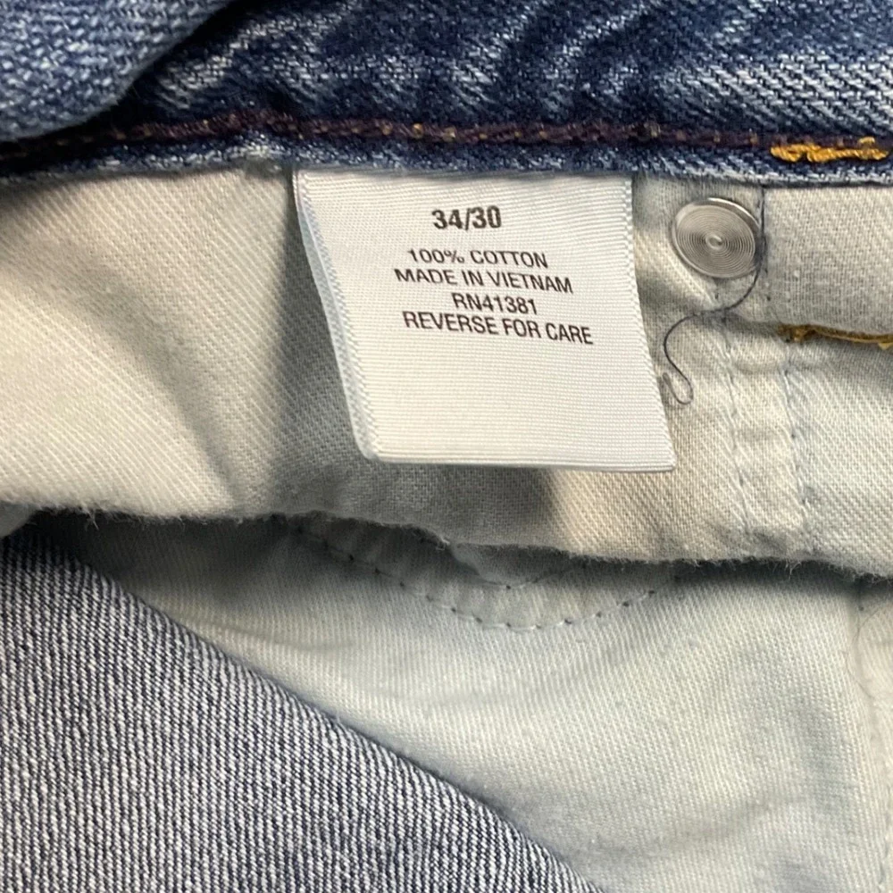 Vintage Polo Jeans Co Ralph Lauren Straight‎ Classic Jeans Mens 34x30 Light Wash